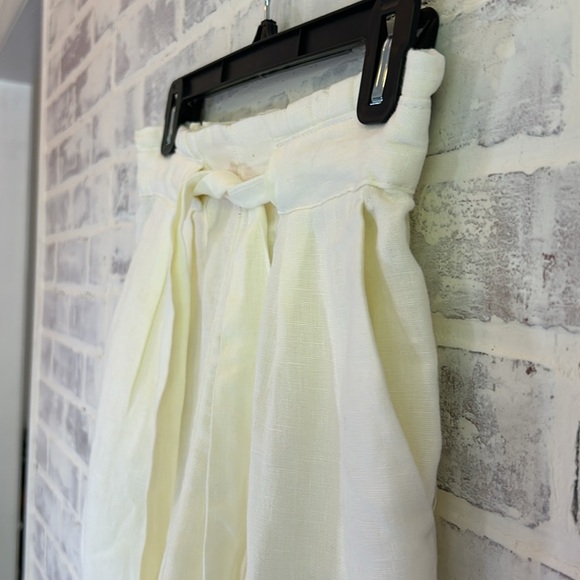 Lilly Pulitzer Women’s 100% Linen High Waist Ivory Shorts Pockets Beach Size XXS - Picture 3 of 8